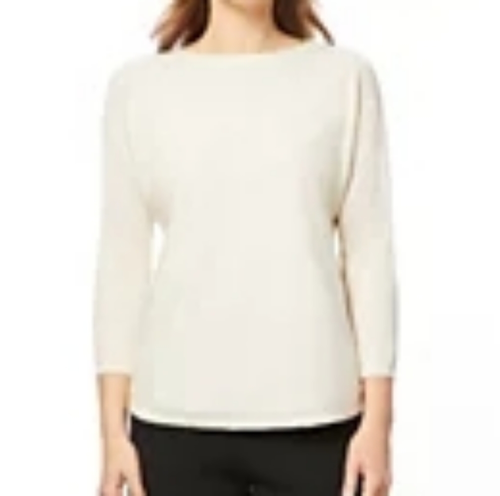 NWT - Melissa Paige Boat-Neck Chevron Stitch Dolman Sleeve Sweater - Size XL